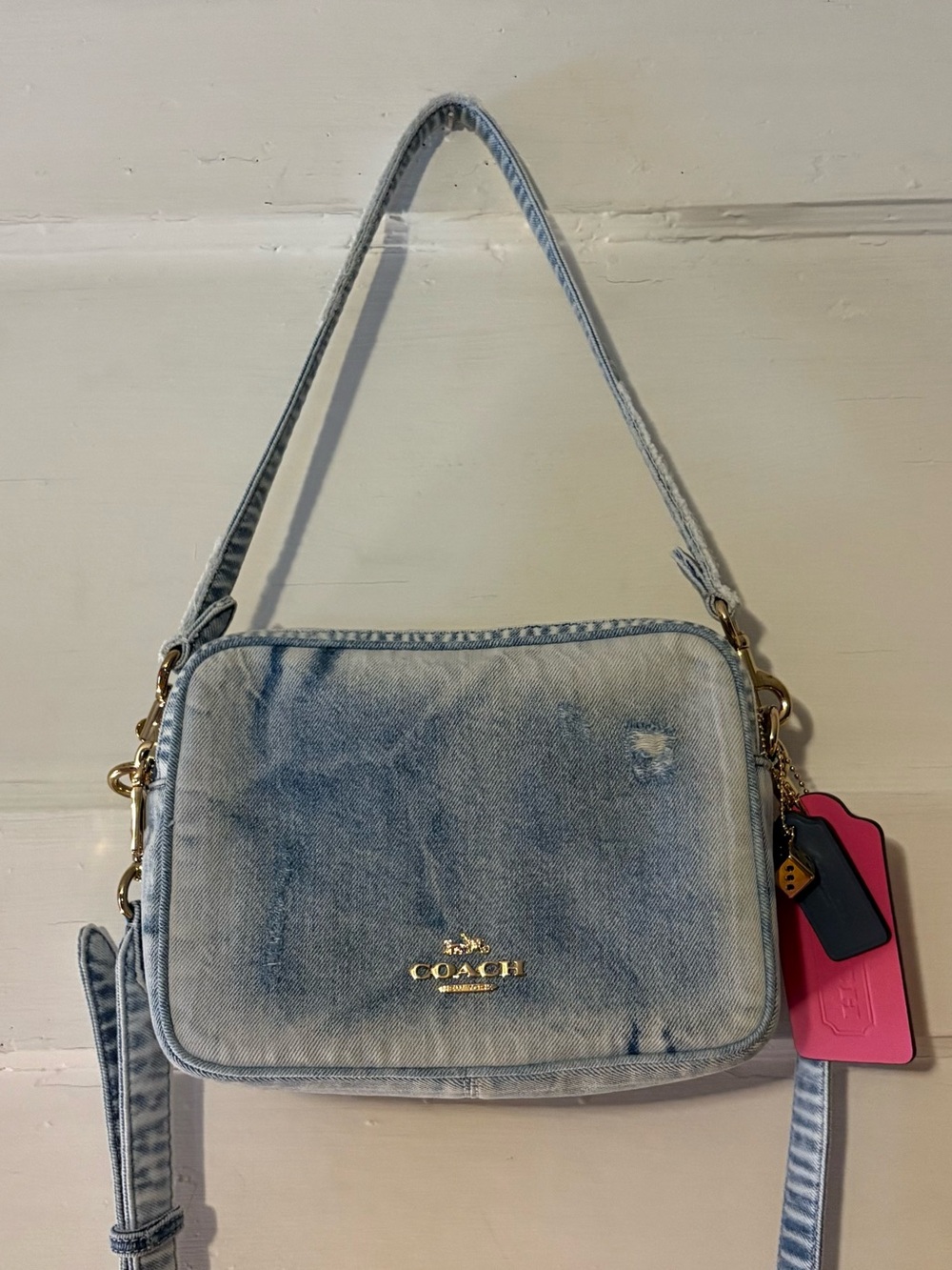 Coach Loved Denim Carey Bag NWOT